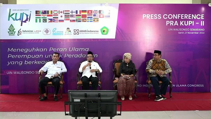 Kongres Ulama Perempuan Indonesia kedua (Kupi II) sekaligus  Konferensi Internasional bakal digelar di kampus Universitas Islam Negeri (UIN) Walisongo Semarang dan di Jepara.