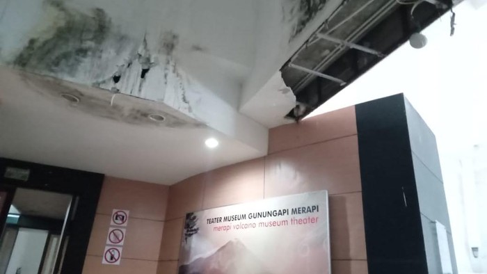 Kerusakan di Museum Gunung Merapi, Sleman.