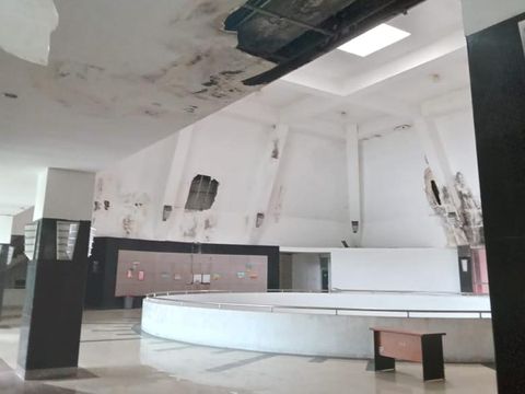 Kerusakan di Museum Gunung Merapi, Sleman.