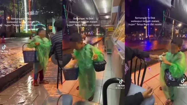 Kisah haru bocah penjual makanan sampai keujanan