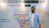 Ketua Komunitas DevelopArs, Leonard Tambunan membuka acara bertajuk Rearchtion 1/30 di Alam Sutera, Tangerang Selatan.