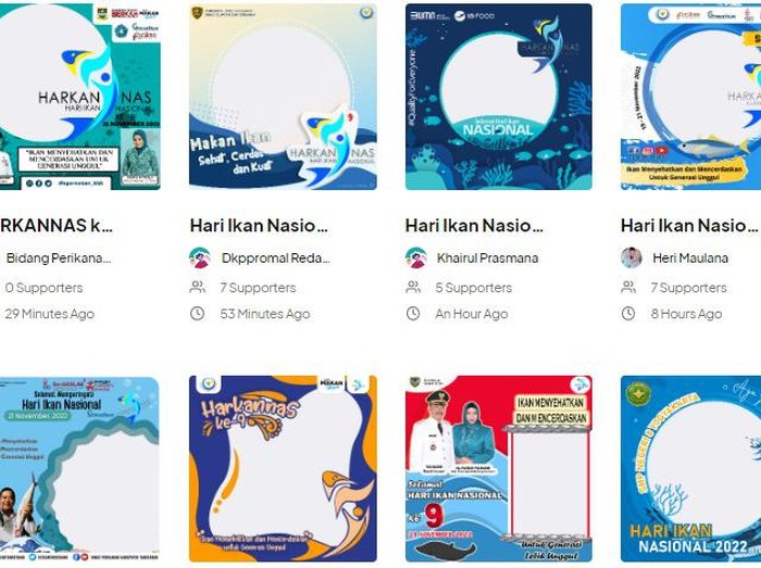 Kumpulan link twibbon Hari Ikan Nasional 2022.
