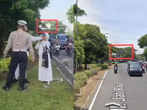 Lokasi siswa SMP di Sidoarjo umpat polantas di Jalan Jati Raya