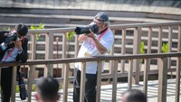 Basuki ikut hadir mendampingi presiden Jokowi pada kegiatan di kawasan Hutan Raya Mangrove di Bali. Foto: Dok. Kementerian PUPR