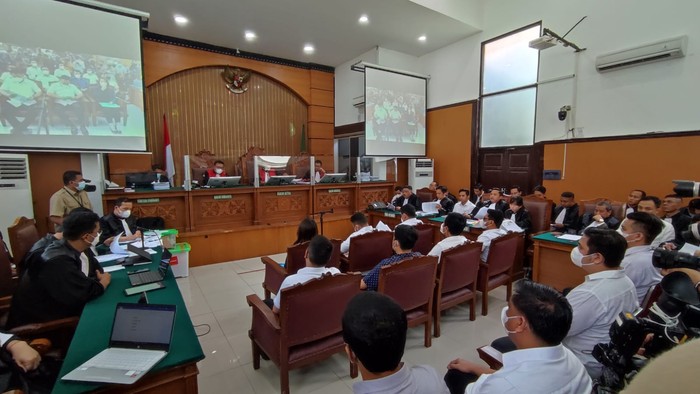 Sidang lanjutan Bharada Eliezer di PN Jaksel, Senin (21/11/2022)-(Wilda-detikcom)