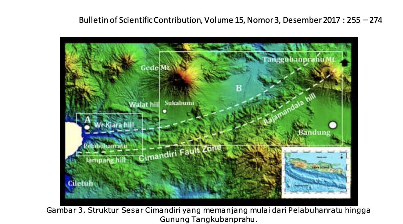 Sesar Cimandiri diduga menjadi penyebab gempa di Cianjur, Senin (21/11/2022). Gempa tersebut diketahui terasa hingga DKI Jakarta dan wilayah sekitarnya.