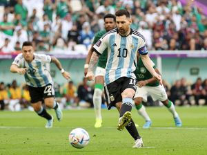 Argentina Vs Arab Saudi: Messi Cetak Gol dari Penalti