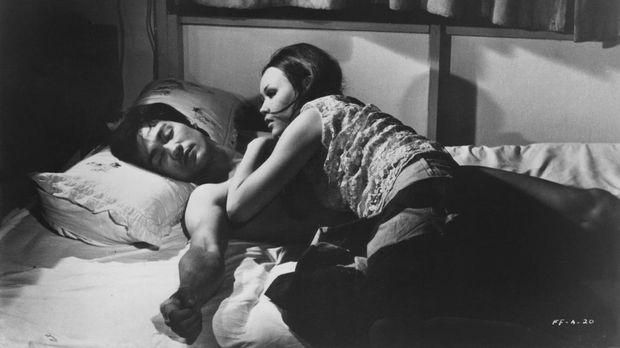 HONG KONG CHINA - 1971:  Bruce Lee and Malalene in a scene from the Kung Fu classic Fists Of Fury in 1971 in Hong Kong China. (Photo by Michael Ochs Archive/Getty Images)
