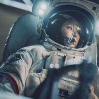 Sedangkan Gong Hyo Jin berperan sebagai astronot papan atas Korea-Amerika, Eve Kim, yang tidak mentolerir kesalahan. Foto: dok. Key East