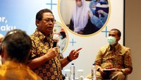Acara dihadiri secara online oleh Direktur Promosi Kesehatan dan Pemberdayaan Masyarakat, drg. Widyawati, MKM, yang turut memberikan paparannya dalam acara tersebut.