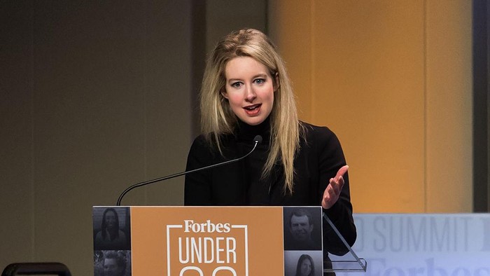 PHILADELPHIA, PA - OCTOBER 05:  Founder & CEO of Theranos Elizabeth Holmes attends Forbes Under 30 Summit at Pennsylvania Convention Center on October 5, 2015 in Philadelphia, Pennsylvania.  (Photo by Gilbert Carrasquillo/Getty Images)