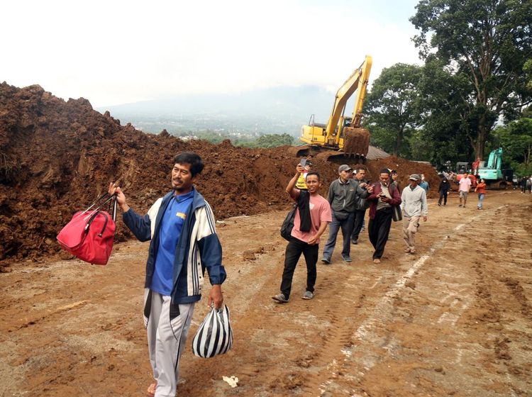 Foto Terkini Akses Jalan Putus Imbas Gempa Cianjur Bisa Dilalui Lagi
