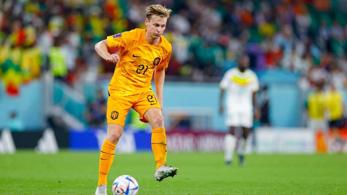 Frenkie de Jong menyebut Belanda tidak main bagus saat menang atas Senegal di laga pertama Piala Dunia 2022 (Foto: DeFodi Images via Getty Images/DeFodi Images)