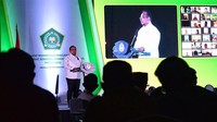 Menteri Agama Yaqut Cholil Qoumas membuka Rapat Koordinasi Pengawasan (Rakorwas) Tahun 2022.