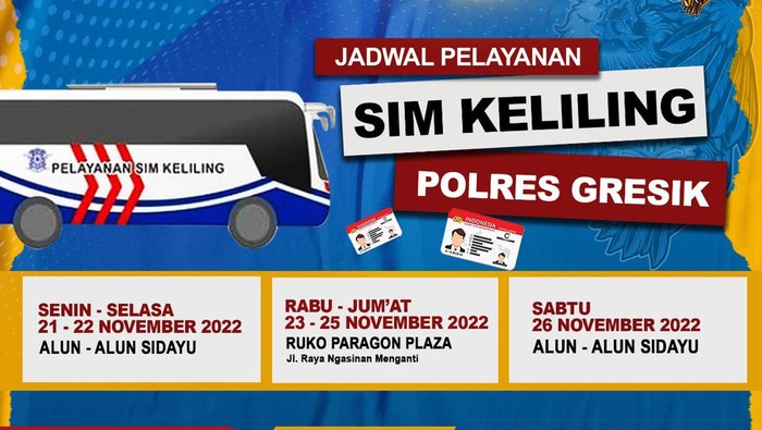 Jadwal SIM Keliling Gresik