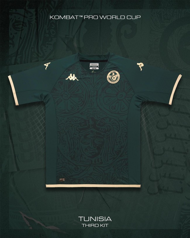 2. TunisiaTunisia memilih warna hijau yang tak hanya elegan tapi punya makna. Dikatakan jika nuansa hijau zaitun terinspirasi dari industri minyak zaitun di negara mereka. Diproduksi Kappa, seragam bola Tunisia juga dihiasi motif yang menyimbolkan kemenangan, kekuatan, ketahanan, dan ketegasan.Foto: Internet