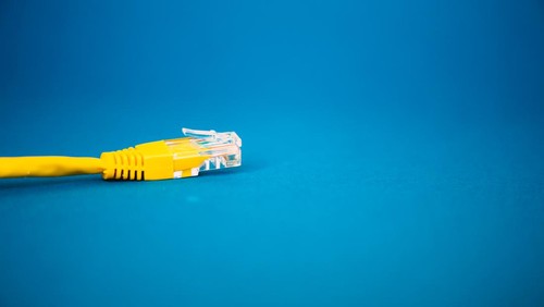 Ilustrasi kabel LAN.