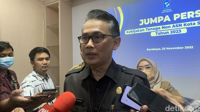 Kepala Badan Kepegawaian dan Pengembangan Sumber Daya Manusia (BKPSDM) Surabaya Rachmad Basari