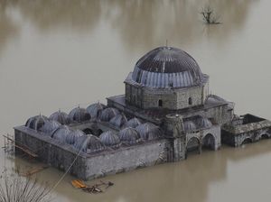 Duh! Masjid Bersejarah di Albania Terendam Banjir