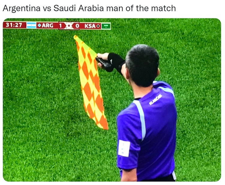 Meme Argentina Dikalahkan Arab Saudi di Piala Dunia 2022