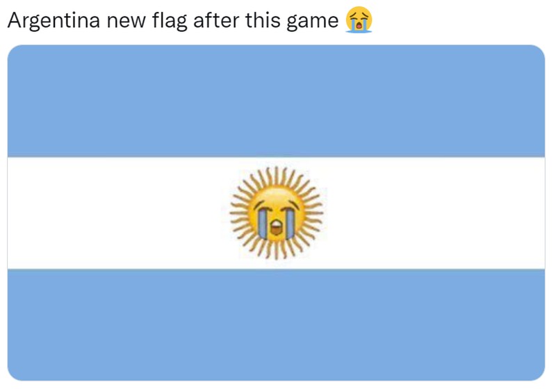 Meme Argentina Dikalahkan Arab Saudi di Piala Dunia 2022