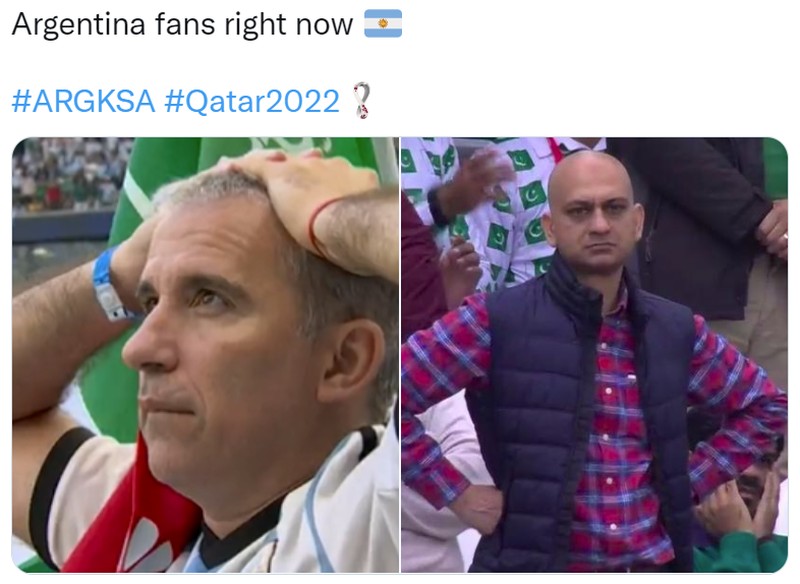 Meme Argentina Dikalahkan Arab Saudi di Piala Dunia 2022