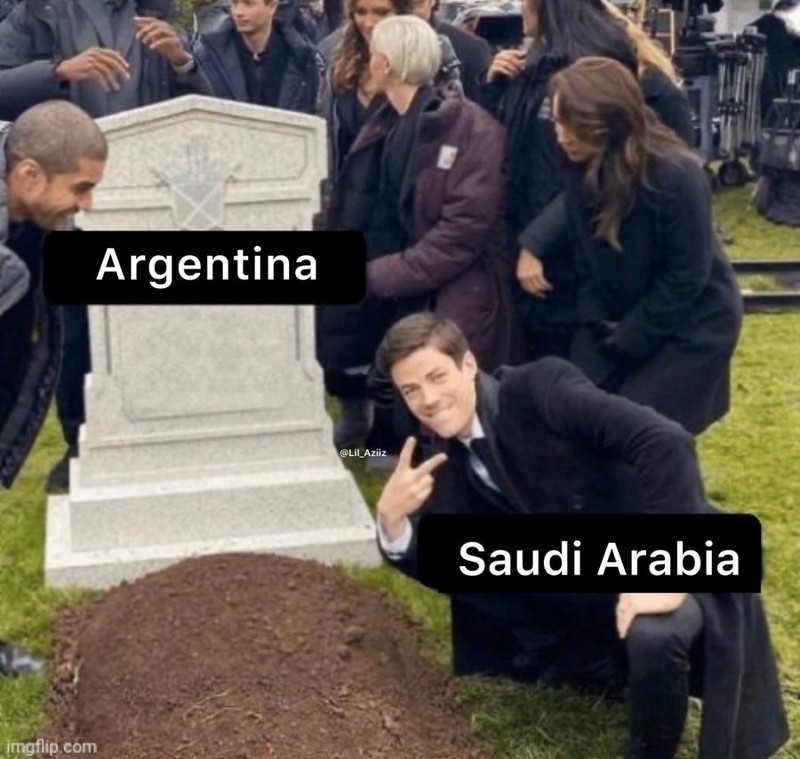 Meme Argentina Dikalahkan Arab Saudi di Piala Dunia 2022
