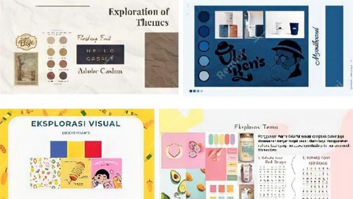 Ilustrasi moodboard.