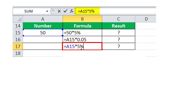 Contoh rumus Microsoft Excel.