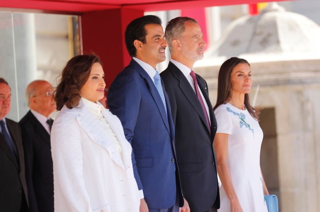 Sheikha Jawaher bint Hamad bin Suhaim Al Thani adalah istri pertama sekaligus permaisuri dari pemimpin Qatar Sheikh Tamim bin Hamad Al Thani.  Foto: Anadolu Agency via Getty Images/Anadolu Agency