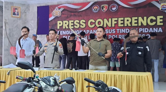 Tawuran geng motor di Cilegon