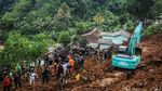 Kerja Keras Tim SAR Evakuasi Korban Longsor Akibat Gempa di Cianjur