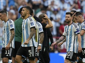 Dipermalukan Arab Saudi, Argentina Gagal Samai Rekor Italia