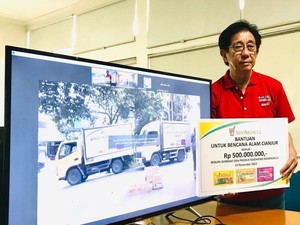 Sido Muncul Salurkan Bantuan Rp 500 Juta ke Korban Bencana di Cianjur