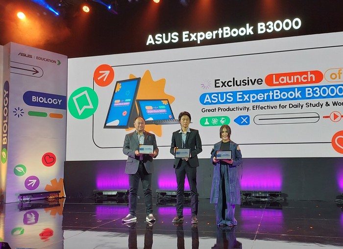 ASUS Indonesia merilsi laptop detachable ASUS ExpertBook B3000, Rabu (23/11/2022). Laptop 2in1 ini memiliki sejumlah keunggulan dari sisi performa hingga kekuatan perangkat.