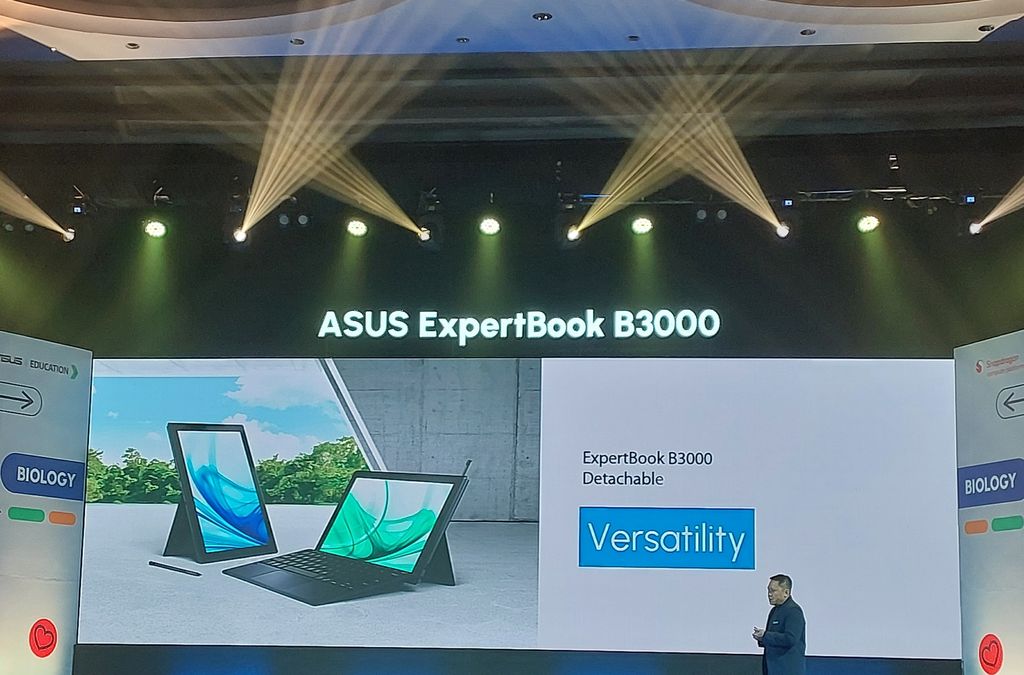 ASUS Indonesia merilsi laptop detachable ASUS ExpertBook B3000, Rabu (23/11/2022). Laptop 2in1 ini memiliki sejumlah keunggulan dari sisi performa hingga kekuatan perangkat.