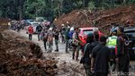 Jalur Puncak Arah Cianjur Sudah Bisa Dilintasi Kendaraan