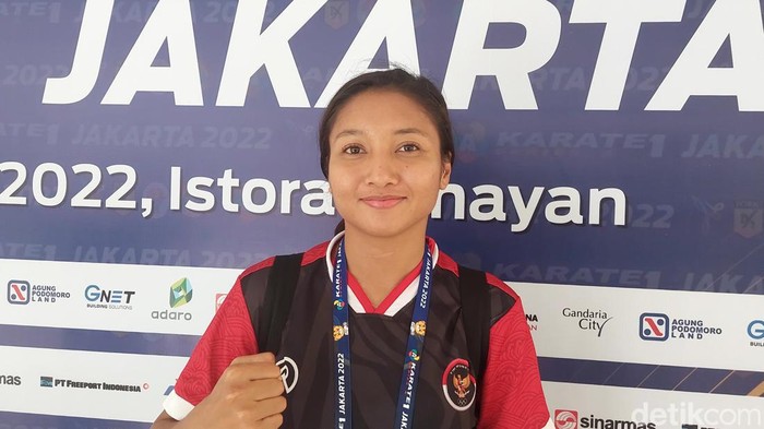 Karateka putri Indonesia Cok Istri Agung Sanistyarani