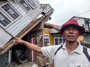 Cerita di Balik Rumah Miring Supyandi Imbas Gempa Cianjur