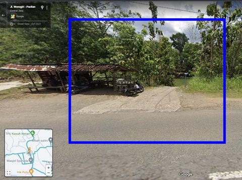 Lokasi kecelakaan minibus maut di kawasan Gunung Pegat, Wonogiri, Senin (21/11) malam. Diakses dari Google Maps pada Rabu (23/11/2022) siang.