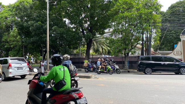 Lokasi sopir TransJakarta ditusuk di Jl Raya Bogor, Ciracas, Jakarta Timur.
