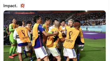 Penggantian pemain oleh manajer Jepang sangat jitu membuat timnya akhirnya menang. Foto: Twitter