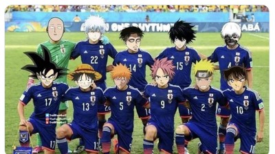 Meme Jepang Libas Jerman, yang Main Naruto Sampai Tsubasa