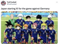 Meme Jepang Libas Jerman, yang Main Naruto Sampai Tsubasa