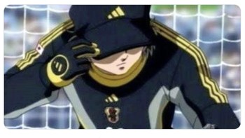 Ternyata kiper Jepang pun bukan sembarangan di meme ini. Foto: Twitter