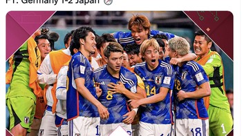 Kejutan yang lain di Piala Dunia 2022 ini setelah kemarin Arab Saudi mengandaskan Argentina. Foto: Twitter