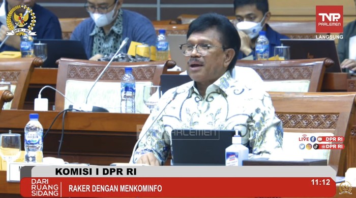 Menkominfo Johnny G. Plate