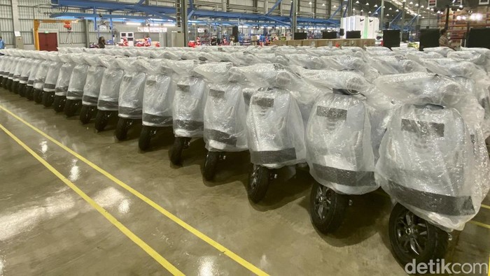 Pabrik Vespa di Cikarang Pabrik Vespa di Cikarang resmi diresmikan, Rabu (23/11/2022).