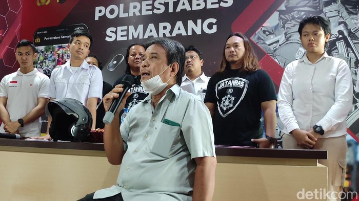 Pelaku pemukulan terhadap petugas SPBU di Semarang, Rabu (23/11/2022).