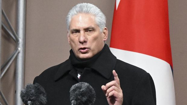 Presiden Kuba Miguel Diaz-Canel Bermudez (AP/Sergei Guneyev)
